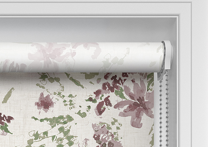 Watercolour Floral, Rosewood Pink - Twist&Fit Roller Blind - Image 11